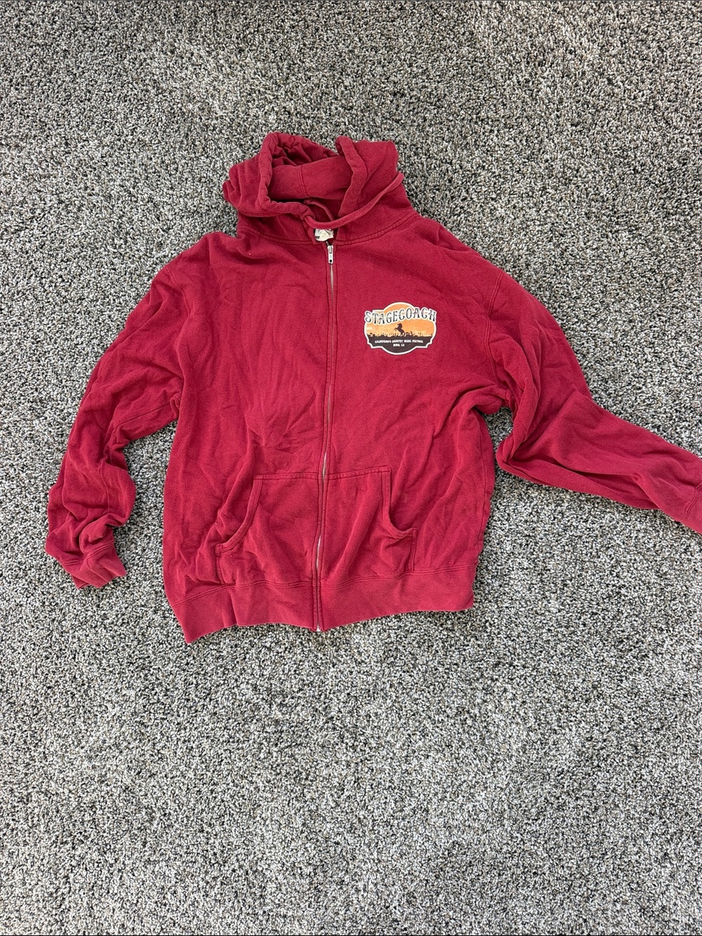 Red Zip-Up Hoodie Jacket - Kids